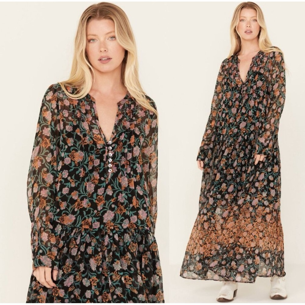 Free People see it through Floral Maxi Dress